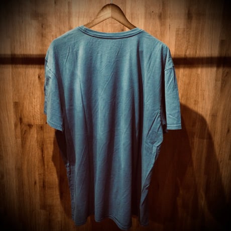 【POLO JEANS CO.】 ポロジーンズ ラルフローレン プリント 半袖 Tシャツ ブルー くすみブルー XL