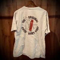 USA製90s 【SWISS ARMY BRAND】 バックプリント Tシャツ XL グレー ヴィンテージ スイスアーミー