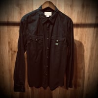 【DENIM & SUPPLY RALPH LAUREN】 デニム＆サプライ ラルフローレン 長袖 ウエスタンシャツ XL ブラック 黒 コットン100% 古着