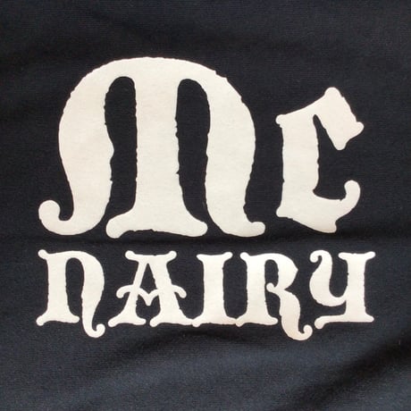 【MARK MCNAIRY FOR Heather Grey Wall】 マークマクネイリー×HGW プリントスウェットパーカー L ブラック