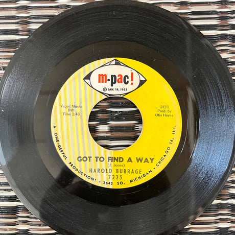 HAROLD BURRAGE / GOT TO FIND A WAY