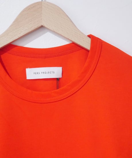 パースプロジェクト【PERS PROJECTS】ALEX L/S TEE “solid”　ブラッドオレンジ
