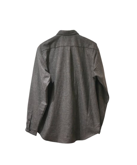 マニュアルアルファベット【manualalphabet】WOOL R/C SHIRTS　ベージュ