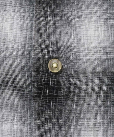 タウンクラフト【TOWNCRAFT】 60S OMBRE LOOP COLLAR S/S SHIRT　グレー