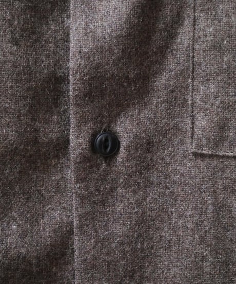 マニュアルアルファベット【manualalphabet】WOOL R/C SHIRTS　ベージュ