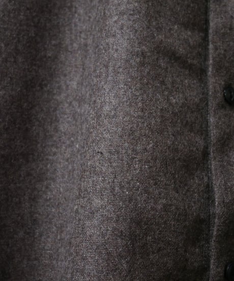 マニュアルアルファベット【manualalphabet】WOOL R/C SHIRTS　ベージュ