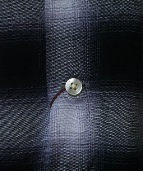 タウンクラフト【TOWNCRAFT】 60S OMBRE LOOP COLLAR L/S SHIRT　ブラック