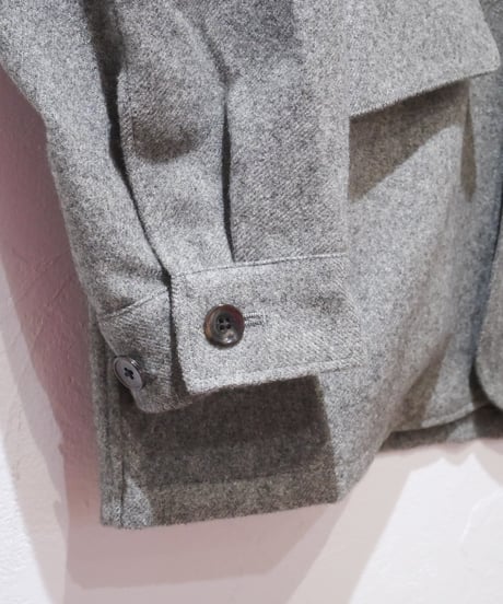マニュアルアルファベット【manualalphabet】PE TWEED WORK JACKET　グレー