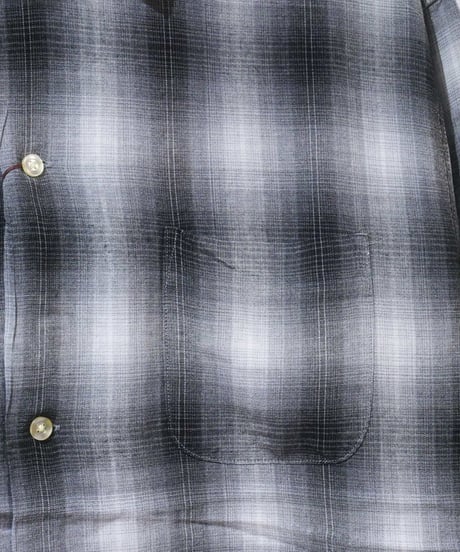 タウンクラフト【TOWNCRAFT】 60S OMBRE LOOP COLLAR L/S SHIRT　グレー