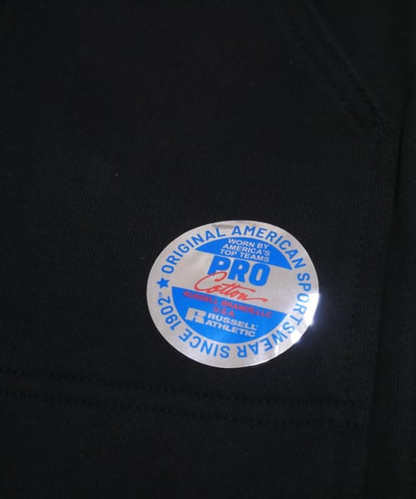 【RUSSELL ATHLETIC×BerBerjin】Pro Cotton Loopback Terry Sweat Double Knee Sweat Pants　ブラック