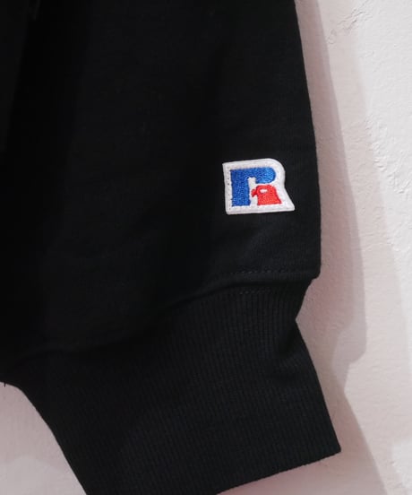 【RUSSELL ATHLETIC×BerBerjin】Nu Blend™ Double Face CN Sweat　ブラック