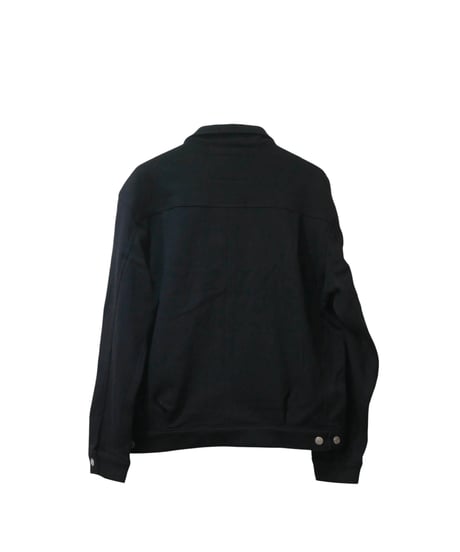 【RUSSELL ATHLETIC×BerBerjin】Pro Cotton Loopback Terry Sweat Trucker Jacket　ブラック