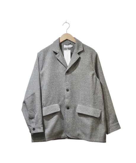 マニュアルアルファベット【manualalphabet】PE TWEED WORK JACKET　グレー