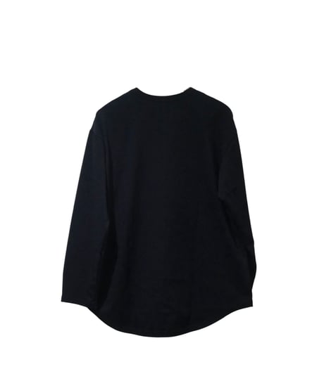パースプロジェクト【PERS PROJECTS】ALEX L/S TEE “solid”　ブラック