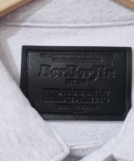 【RUSSELL ATHLETIC×BerBerjin】Pro Cotton Loopback Terry Sweat Trucker Jacket　アッシュグレー