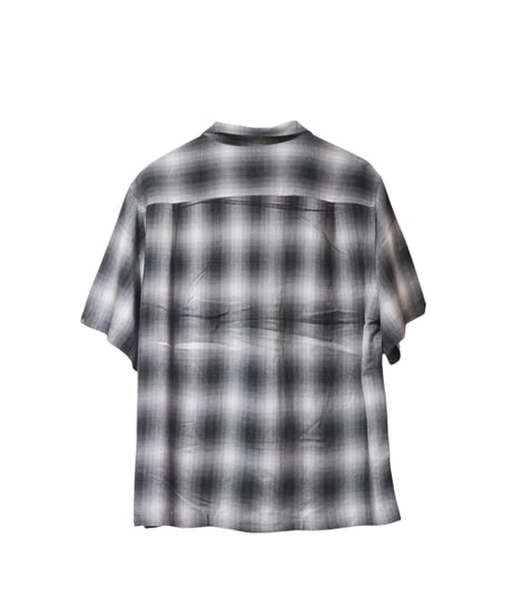 タウンクラフト【TOWNCRAFT】 60S OMBRE LOOP COLLAR S/S SHIRT　グレー
