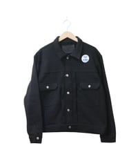 【RUSSELL ATHLETIC×BerBerjin】Pro Cotton Loopback Terry Sweat Trucker Jacket　ブラック