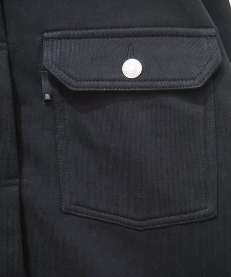 【RUSSELL ATHLETIC×BerBerjin】Pro Cotton Loopback Terry Sweat Trucker Jacket　ブラック