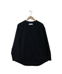 パースプロジェクト【PERS PROJECTS】ALEX L/S TEE “solid”　ブラック