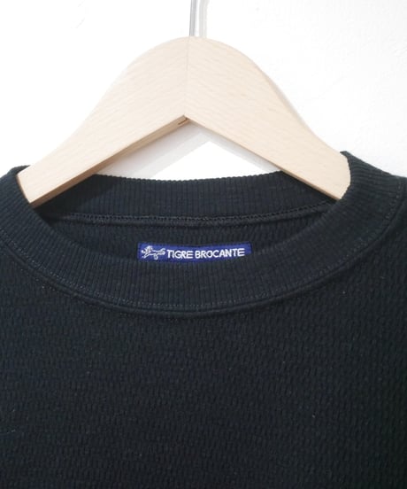 ティグルブロカンテ【TIGRE BROCANTE】サーマル L/S TEE　ブラック