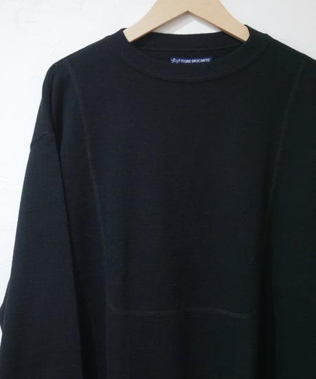 ティグルブロカンテ【TIGRE BROCANTE】サーマル L/S TEE　ブラック