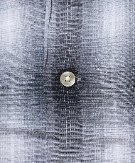 タウンクラフト【TOWNCRAFT】 60S OMBRE LOOP COLLAR L/S SHIRT　グレー