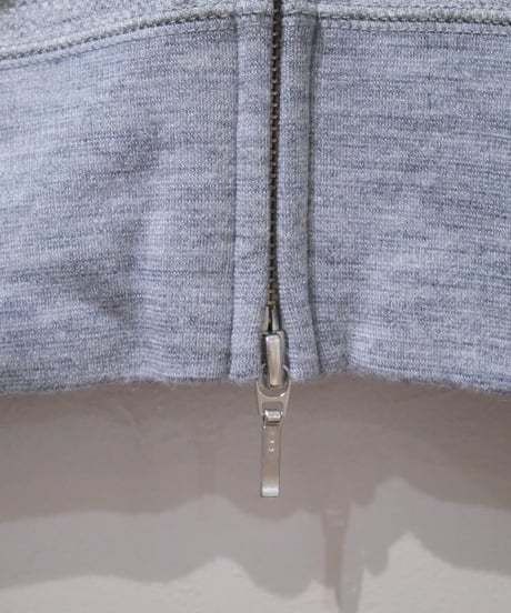 ベター【BETTER】BRISTER JACQUARD ZIP HOODY　トップグレー