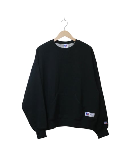 【RUSSELL ATHLETIC×BerBerjin】Nu Blend™ Double Face CN Sweat　ブラック