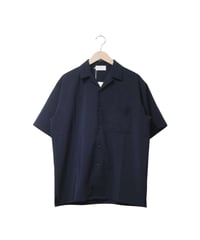 フリストフィア【FLISTFIA】オープンカラーシャツ　ミッドナイトネイビー