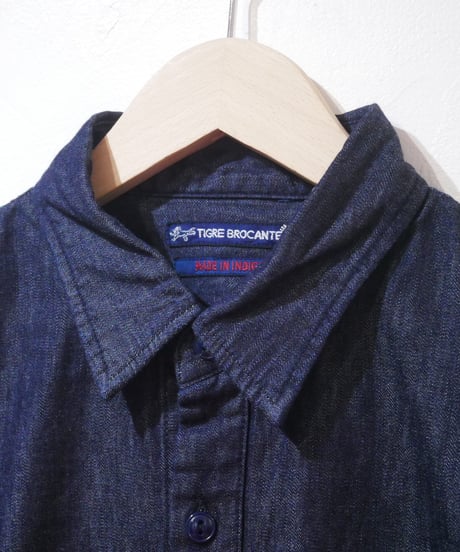ティグルブロカンテ【TIGRE BROCANTE】デニムワークシャツ　インディゴ