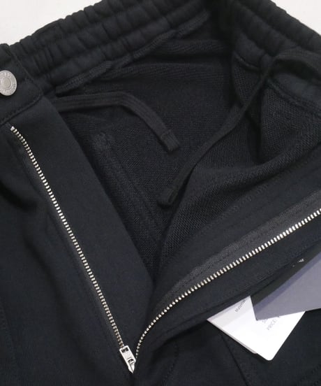 【RUSSELL ATHLETIC×BerBerjin】Pro Cotton Loopback Terry Sweat Double Knee Sweat Pants　ブラック