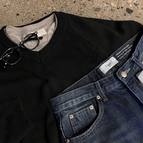 relaxed raglan v-neck knit /3color　VM1446