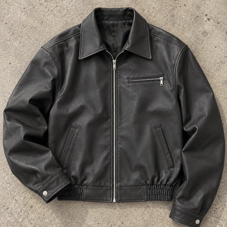 leather zip jacket　VG1219