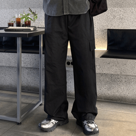 wide drape cargo pants /2color　VM1443