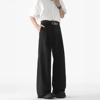 minimal tucked wide slacks /2color　VM1180