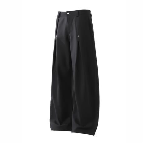 rivet tucked wide slacks　VM1192
