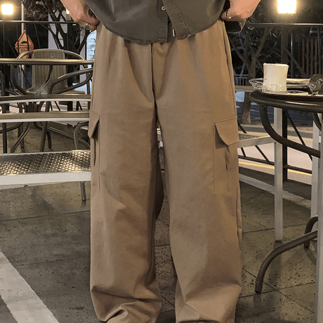 wide drape cargo pants /2color　VM1443