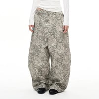 leopard wide curve pants　VM1421