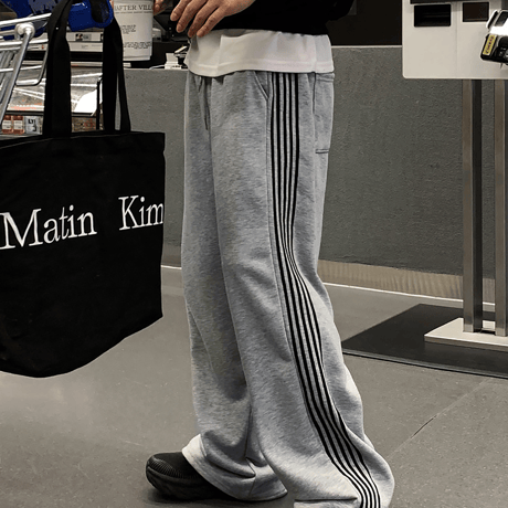 wide side line track pants /2color　VM1449