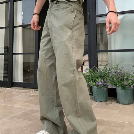 wide straight chino pants　VM1438
