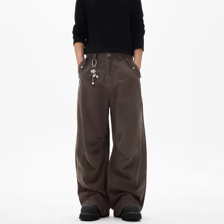 curved volume utility pants /2color　VM1187