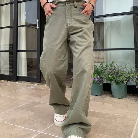 wide straight chino pants　VM1438