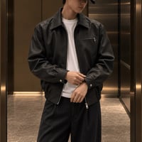 leather zip jacket　VG1219