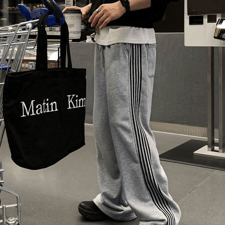 wide side line track pants /2color　VM1449