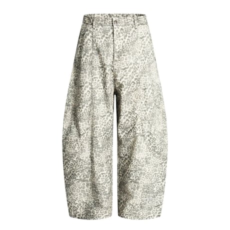 leopard wide curve pants　VM1421