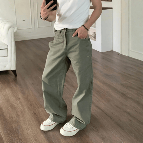 wide straight chino pants　VM1438