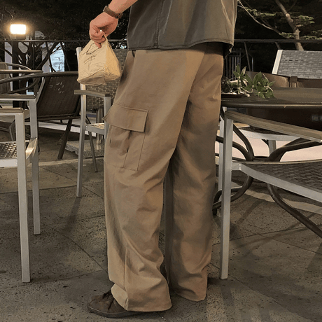 wide drape cargo pants /2color　VM1443