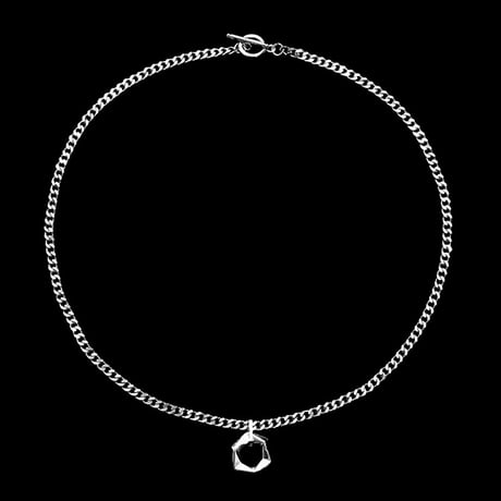 minimal hexagon chain necklace　VM1128