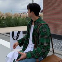 oversized plaid shirt　VM1433