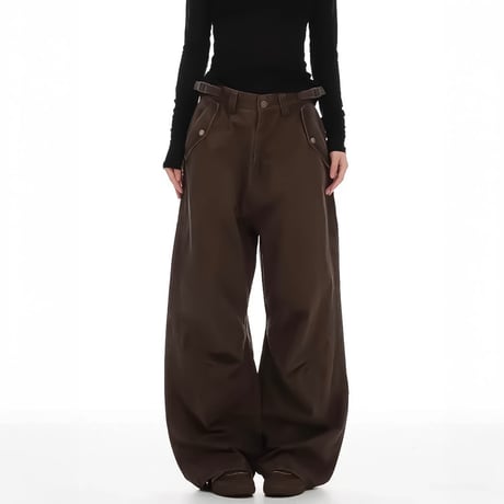 curved volume utility pants /2color　VM1187